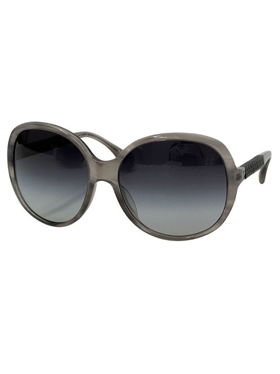 Chanel Sunglasses CC Logo Quilted Gray Black Eyewear